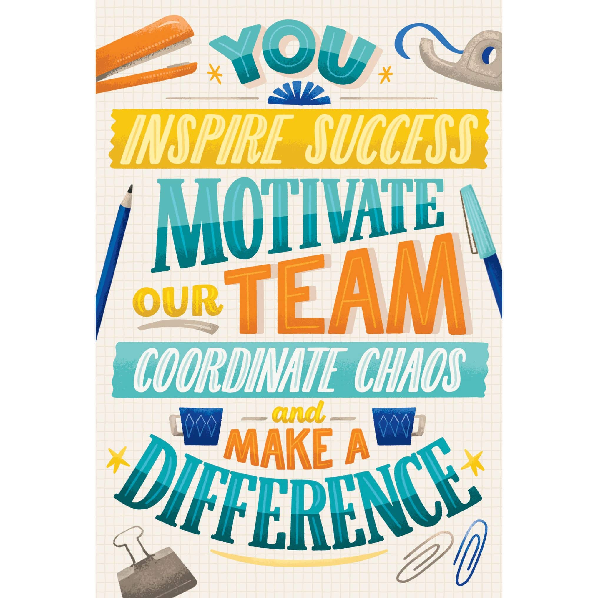 Pictura Boss's Day card featuring office sayings and humorous messages, suitable for celebrating Boss's Day in the workplace.